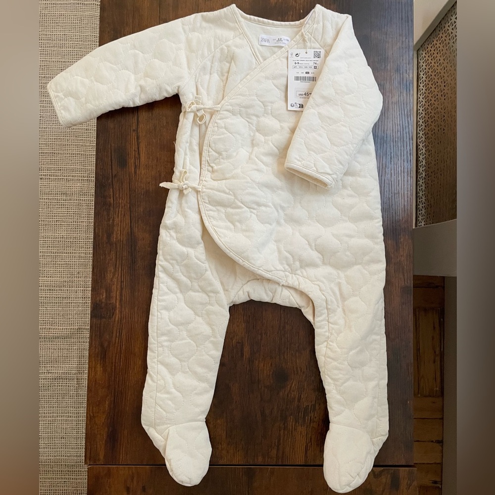 NWT Zara quilted baby romper